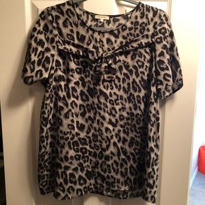 Pleione Leopard Blouse